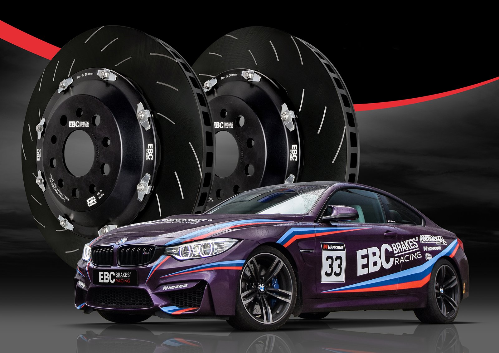 Nuevo Producto: EBC Brakes Racing Discos Traseros de Dos Piezas Totalmente Flotantes para BMW M2/M3/M4 con Plataforma F8X